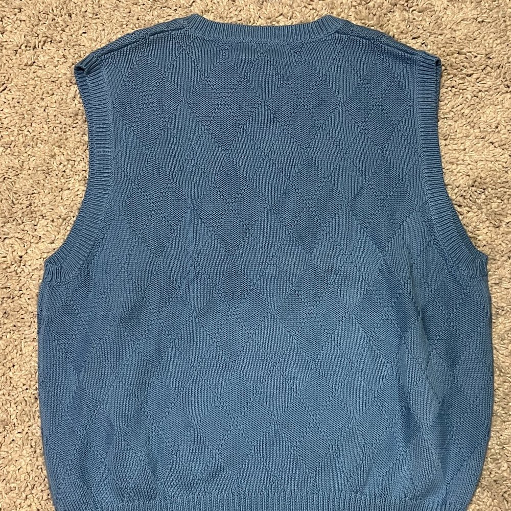 Polo Golf by Ralph Lauren Men's Heavy Blue Golf Knit Sweater Vest Size Large - Picture 3 of 5
